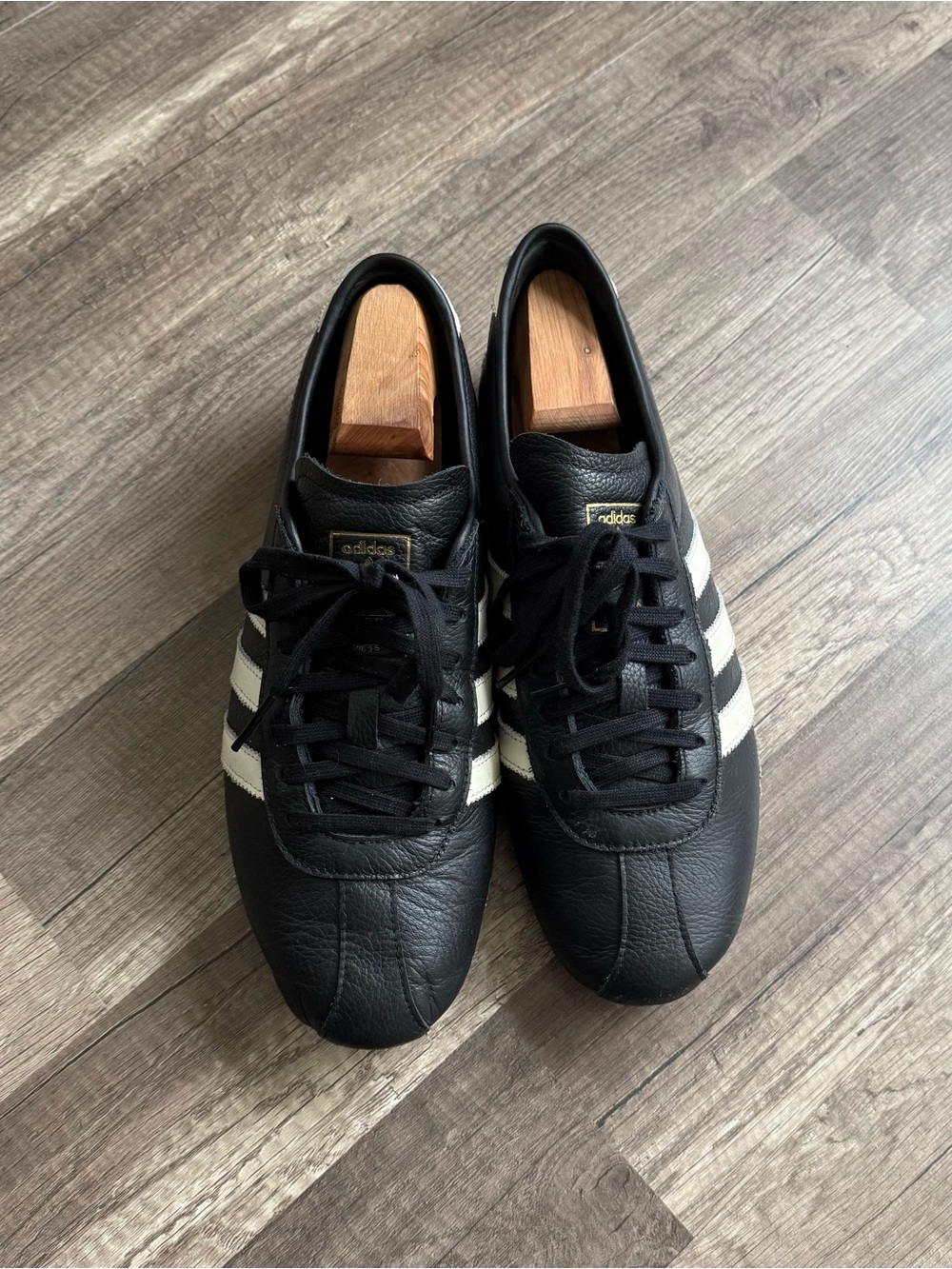 Adidas Tokyo Women’s Black Leather Sneakers Size 11.5